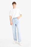 Baggy Fit Geniş Kalıp Geniş Paça Jean Yıkamalı Pantolon