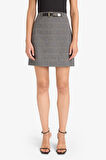 A Kesim Yüksek Bel Mini Etek