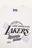 DeFacto Kız Çocuk NBA Los Angeles Lakers Bisiklet Yaka Kısa Kollu Tişört E7632A825HSER98