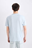 DeFacto %100 Pamuk Regular Fit Bisiklet Yaka Baskılı Kısa Kollu Tişört E1317AX25SMBE771