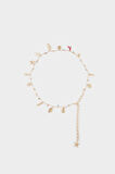 Kadın Deniz Temalı Charmlı Gold Bel Zinciri