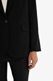 Regular Fit Düğmeli Blazer Ceket