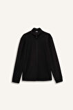 DeFactoFit Standart Fit Dik Yaka Fermuarlı Sweatshirt