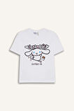 DeFacto Kız Çocuk Hello Kitty Relax Fit Bisiklet Yaka Kısa Kollu Tişört F5815A825HSWT34