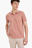 DeFacto Regular Fit Polo Yaka Kısa Kollu Dokulu Waffle Polo Tişört D7652AX25SPBR496