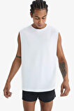 DeFactoFit Boxy Fit Bisiklet Yaka Sporcu Atlet A1821AX25HSWT80