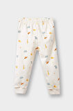 Erkek Bebek 4'lü Pijama Takımı Safari Baskılı Uzun Kollu Penye Üst Uzun Alt