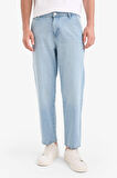 DeFacto %100 Pamuk Relax Fit Geniş Paça Jean Kar Yıkamalı Pantolon E1376AX25SMNM39