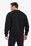 Relax Fit Bisiklet Yaka Kalın İçi Yumuşak Tüylü Basic Düz Sweatshirt
