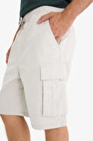 Kargo Fit Gabardin Bermuda