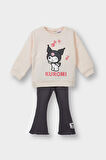 Kız Bebek Kuromi 2'li Takım Sweatshirt Tayt