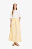 A Kesim Cepli Poplin Maxi Etek
