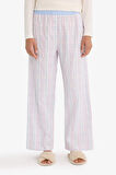 Regular Fit Uzun Boy Gofre Dokulu Pijama Altı-Fall in Love