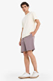 Baggy Fit Beli Bağcıklı Bermuda Şort