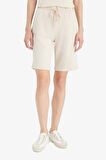Regular Fit Normal Bel Düz Paça Bermuda Şort