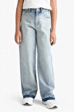 Kız Çocuk 90's Wide Leg Geniş Paça Jean Pantolon