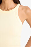 DeFacto Slim Fit Dar Kesim Halter Yaka Fitilli Kaşkorse Atlet E2176AX25SPYL450
