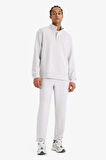DeFactoFit Standart Fit Dik Yaka Modal Sporcu Sweatshirt