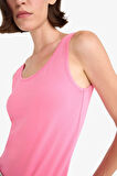 Slim Fit Dar Kesim Basic Düz Yuvarlak Yaka Atlet