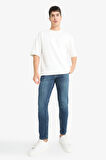 Pedro Slim Fit Dar Kalıp Normal Bel Dar Paça Jean Pantolon