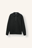 Pamuklu Regular Fıt Polo Yaka Kalın Kumaş Basic Sweatshirt