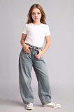 DeFacto Baggy Fıt Jean Pantolon Kız Çocuk H6075A826SPNM28