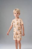 DeFacto %100 Pamuk Hayvan Baskılı 2'li Somon Pijama Takımı Erkek Bebek H8212A526HSOG322