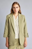 Defacto C3215AXKH462 Haki Oversıze Basic Blazer Haki Ceket
