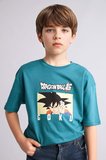 DeFacto %100 Pamuk Dragon Ball Oversıze Bisiklet Yaka Kısa Kollu Tişört Erkek Çocuk H3516A826SMGN368