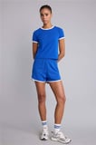 Standart Fıt Sporcu Kısa Paça Sweatshirt Kumaşı Şort