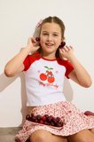 DeFacto My Melody Fıtted Bisiklet Yaka Ribana Kısa Kollu Tişört Kız Çocuk H3479A826HSWT34