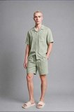DeFacto Premium Baggy Fit Nane Yeşili Bermuda Şort G0857AX26SMGN1180