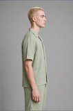 DeFacto Premium Baggy Fit Nane Yeşili Bermuda Şort G0857AX26SMGN1180