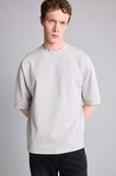 Loose Fit Bisiklet Yaka Kısa Kollu Ağır Kumaş Basic Tişört