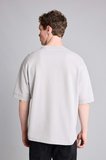 Loose Fit Bisiklet Yaka Kısa Kollu Ağır Kumaş Basic Tişört
