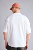Loose Fit Bisiklet Yaka Kısa Kollu Ağır Kumaş Basic Tişört