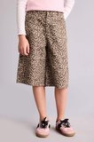 DeFacto %100 Pamuk Leopar Desenli Gabardin Şort Kız Çocuk H6053A826SMBG276