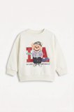Oversıze Bisiklet Yaka Sweatshirt Kumaşı Sweatshirt Erkek Bebek