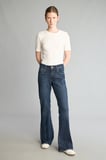 Bootcut Orta Bel Çan Paça Jean Pantolon