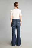 Bootcut Orta Bel Çan Paça Jean Pantolon