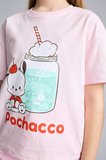DeFacto %100 Pamuk Pochacco Relax Fıt Bisiklet Yaka Kısa Kollu Tişört Kız Çocuk H3474A826SMPN343