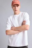 Loose Fit Bisiklet Yaka Kısa Kollu Ağır Kumaş Basic Tişört