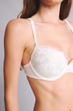 DeFacto Dantel Detaylı Brode Kaplı Push Up Balenli Ecru Bra H4456AX26SPER77