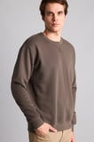 Defacto E8339AXKH534 Haki Pamuklu Regular Fit Basic Sweatshirt