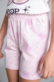 DeFacto Kpop - Demon Hunters Lisanslı Regular Fıt Elastik Bel 2'li Ecru Pijama Takımı Kız Çocuk H8098A826SMER105