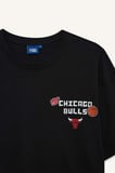 DeFacto %100 Pamuk NBA Chıcago Bulls Oversıze Bisiklet Yaka Kısa Kollu Tişört E4003AX26SPBK81