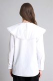 DeFacto Regular Fıt Poplin Uzun Kollu Ecru Tunik H7641AX26SMER105