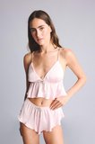 DeFacto Regular Fıt Saten Açık Pembe Pijama Alt G1177AX26SPPN648
