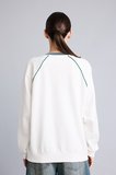 DeFacto Harry Potter Baskılı Reglan Kollu Oversize V Yaka Kalın Sweatshirt I3022AX26AUWT32