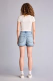 Mom Fıt Yüksek Bel Crop Fit Jean Şort